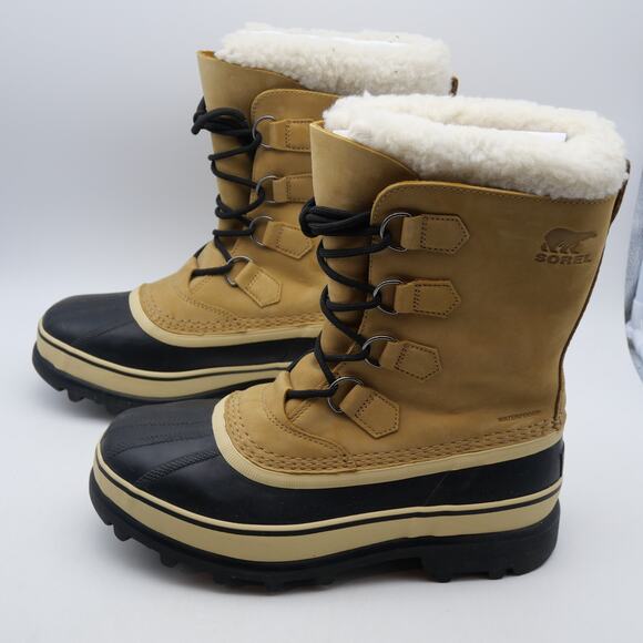 NEW Sorel Caribou Women's 6 WP Boots Insulated Winter Snow Buff Tan Brown - Picture 7 of 14